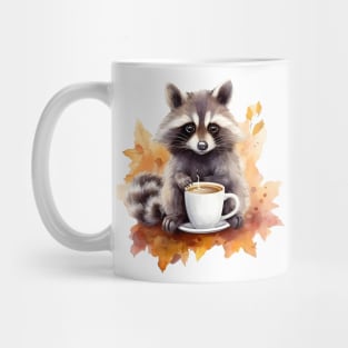 Coffee raccoon fall vibes Mug